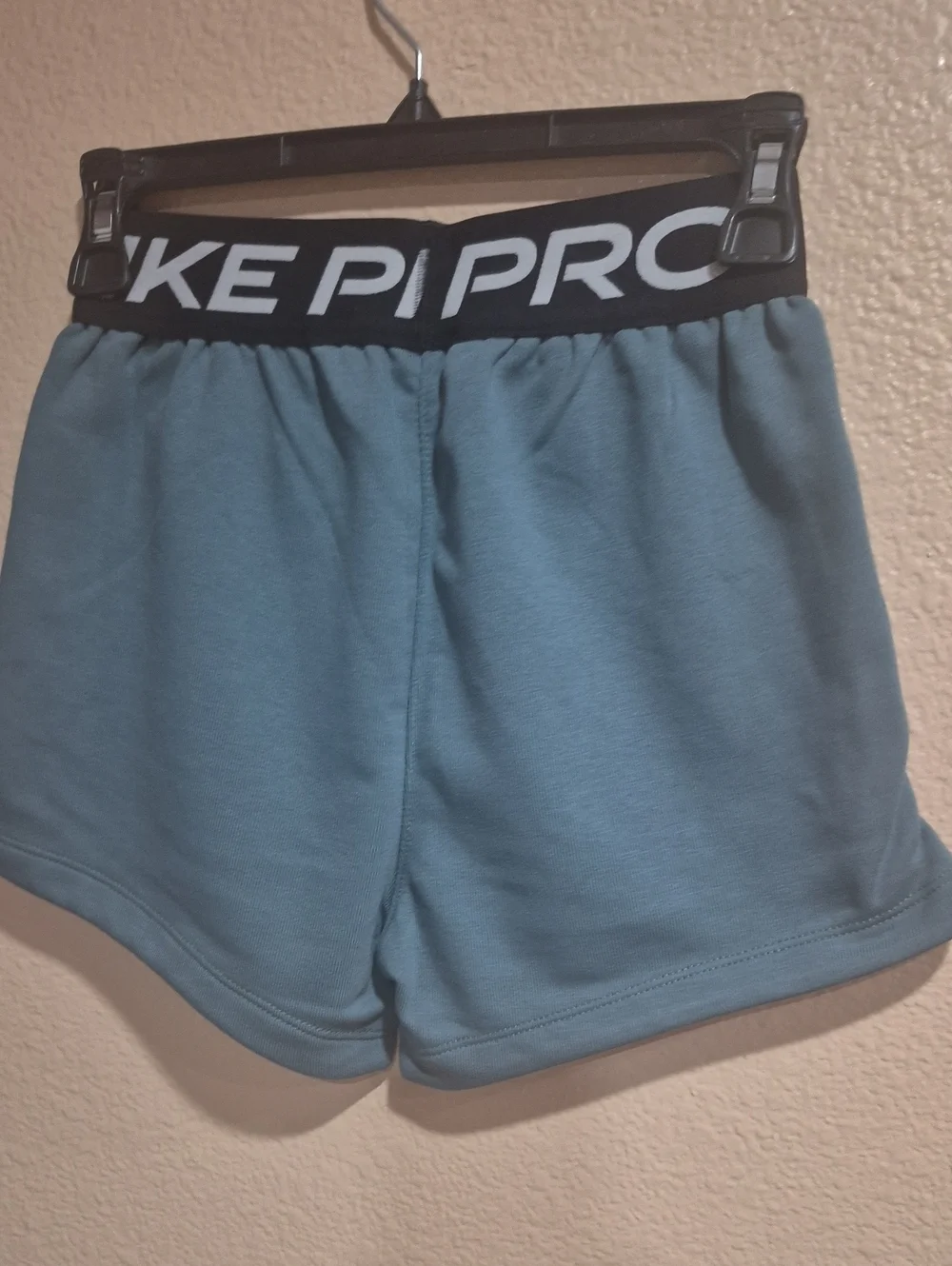 Nike Kids Teal-Green Elastic Waistband Training Shorts